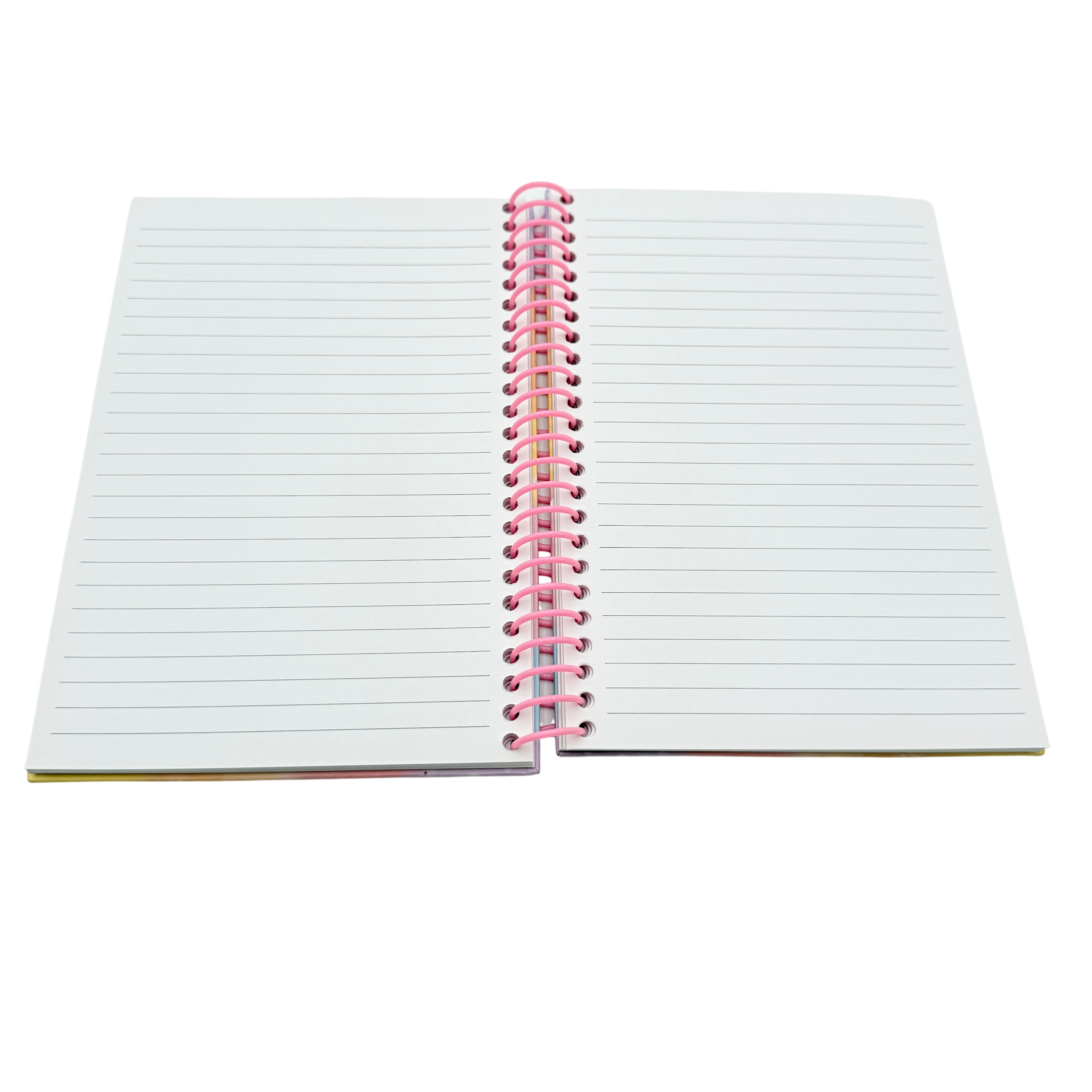 A5 Plastic Coil Notebook Paper White 14.8x21 CM 3+