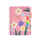 A5 Notebook Paper Pink 14.8x21x1 CM 3+