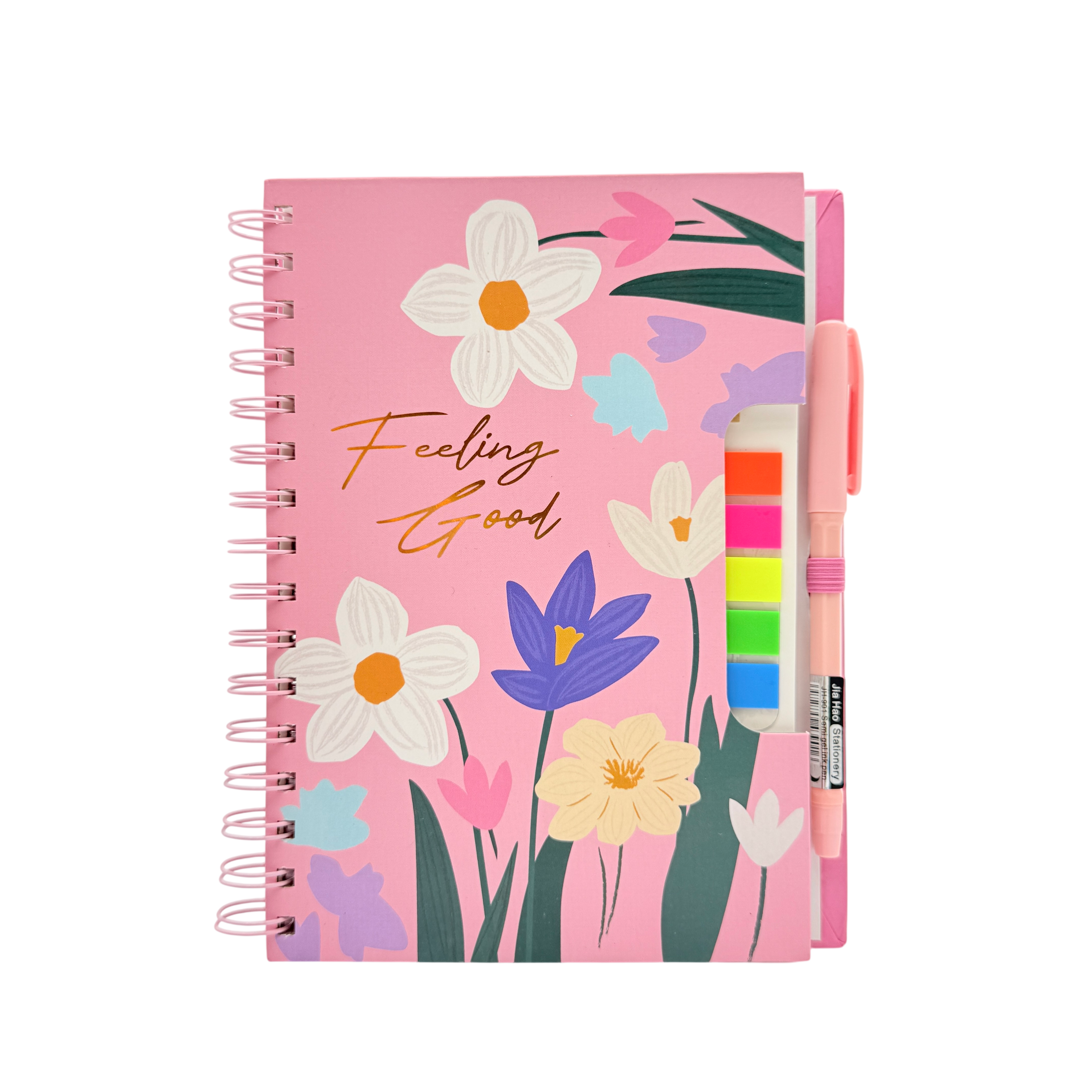 A5 Notebook Paper Pink 14.8x21x1 CM 3+