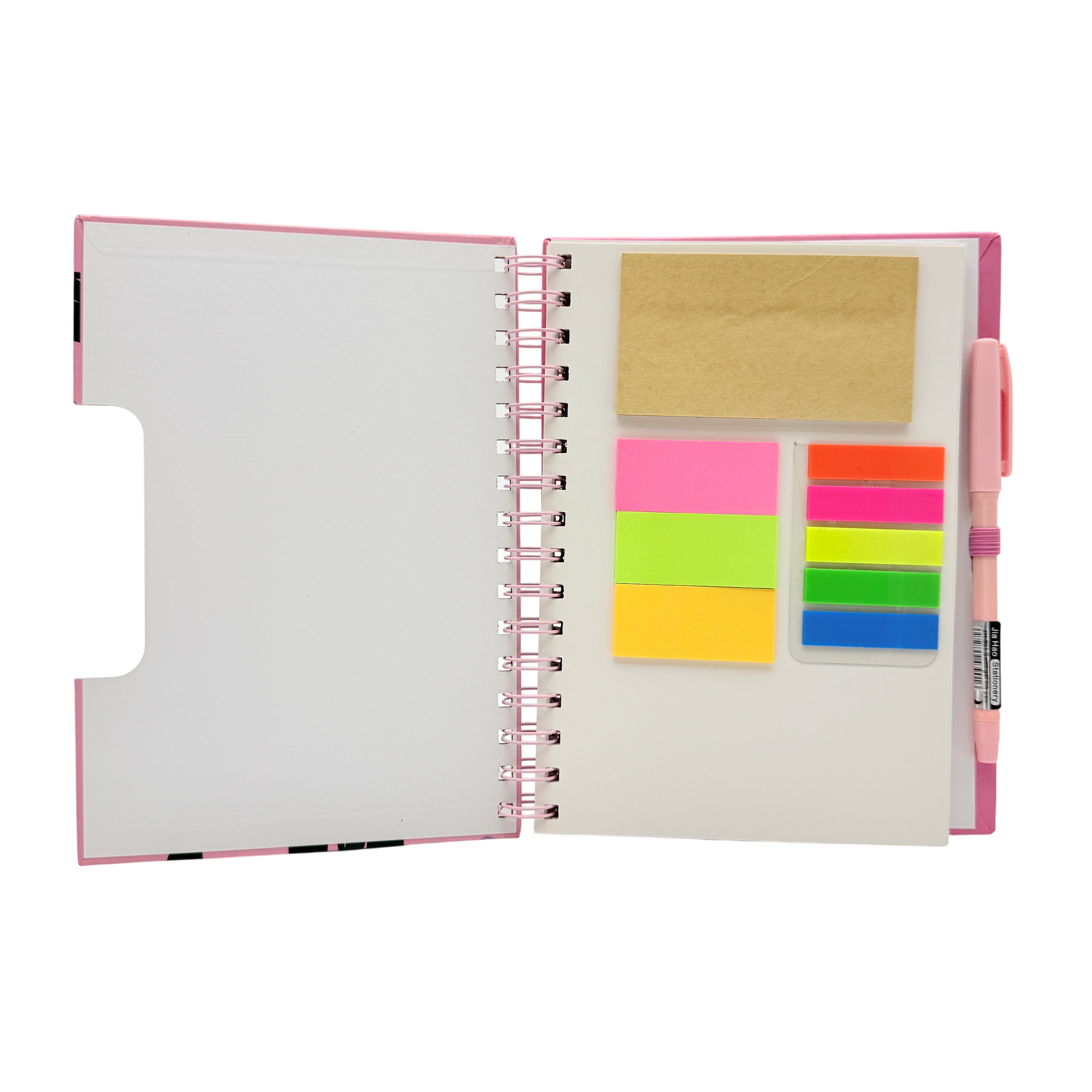 A5 Notebook Paper Pink 14.8x21x1 CM 3+