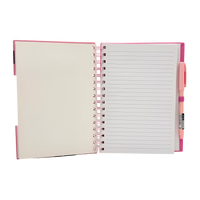 A5 Notebook Paper Pink 14.8x21x1 CM 3+