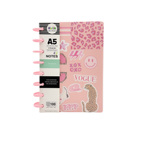 A5 Discbound Notebook Paper Multicolor 14.5 X 21 CM 3+