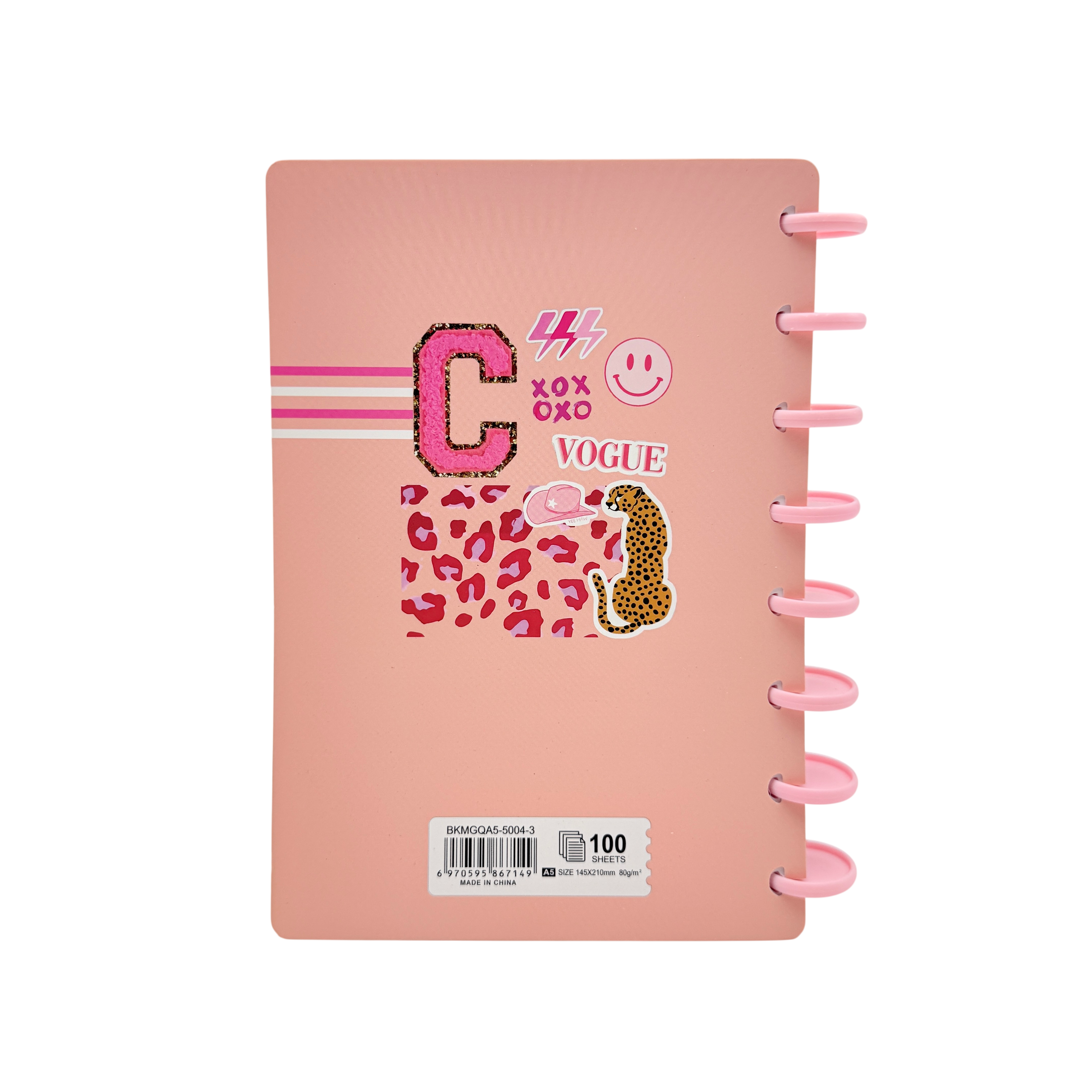 A5 Discbound Notebook Paper Multicolor 14.5 X 21 CM 3+