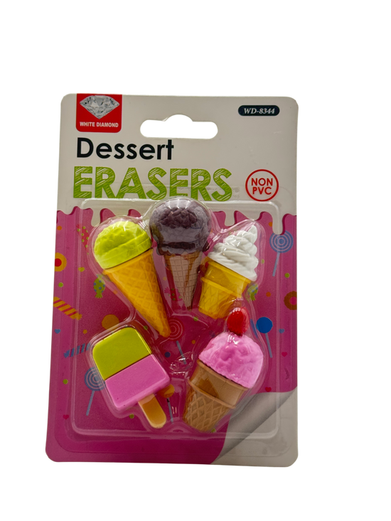 White Diamond Eraser Set Dessert