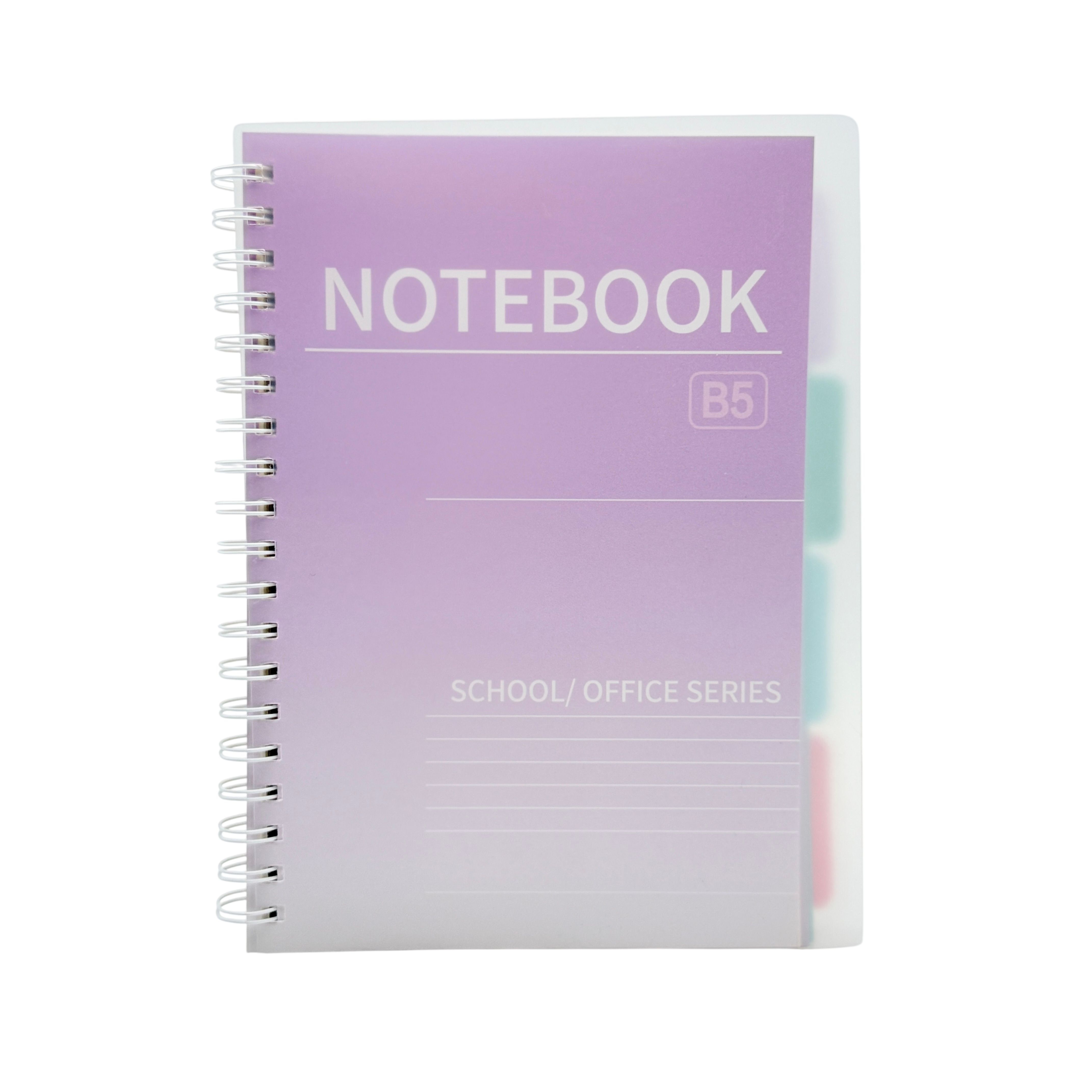 Notebook B5 Plastic Purple 17.5x25.2 CM 3 Pcs 3+