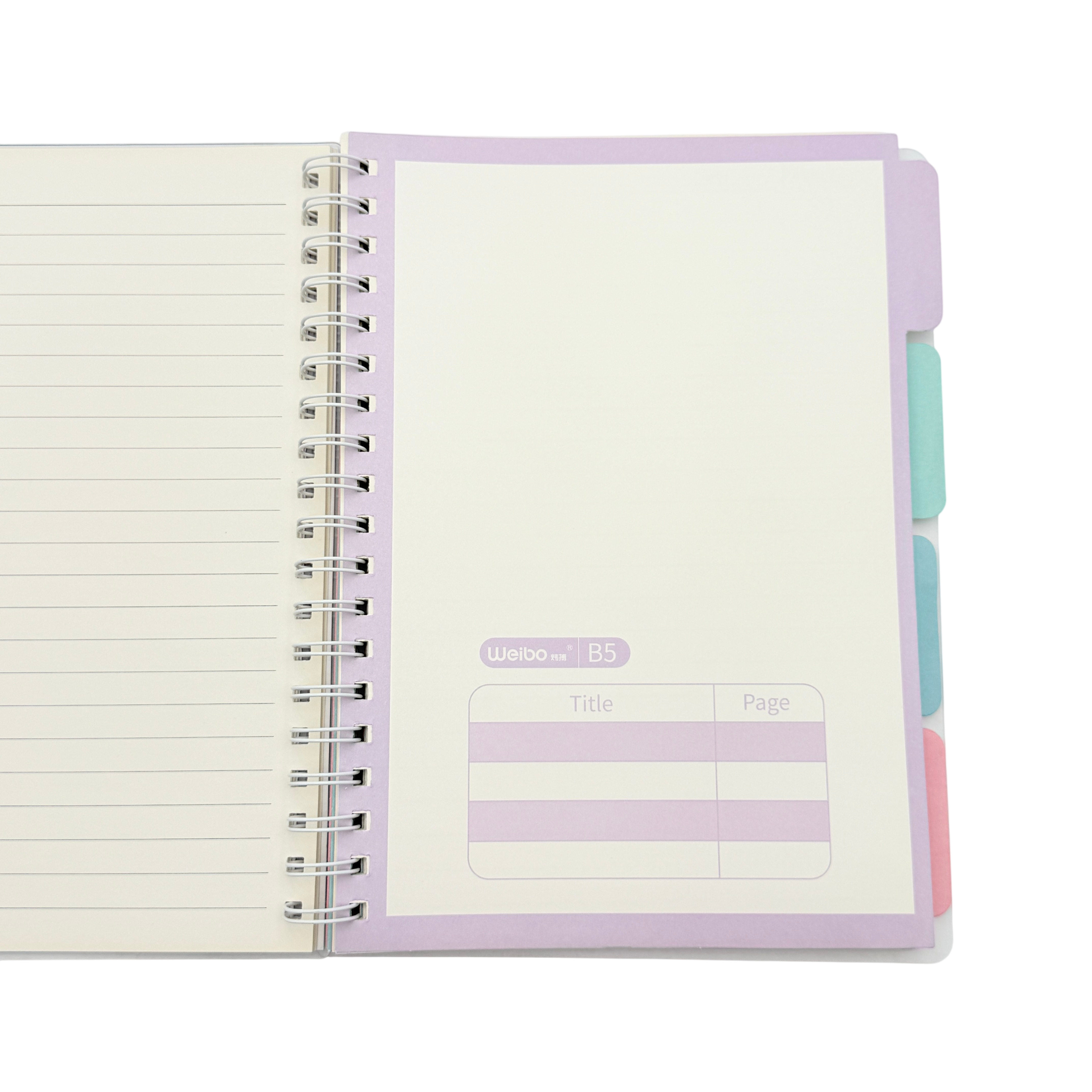 Notebook B5 Plastic Purple 17.5x25.2 CM 3 Pcs 3+