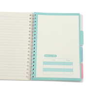 Notebook B5 Plastic Purple 17.5x25.2 CM 3 Pcs 3+