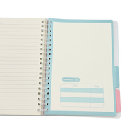Notebook B5 Plastic Purple 17.5x25.2 CM 3 Pcs 3+