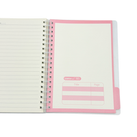 Notebook B5 Plastic Purple 17.5x25.2 CM 3 Pcs 3+
