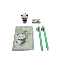 Panda Stapler Stationery Display Box Set Plastic Multicolor