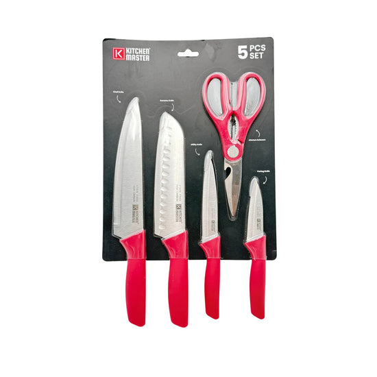 Kitchen Master Knives and Scissors Set of 5