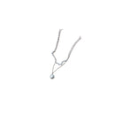 Jewellery Stainless Steel Pearl Necklace Silver Female 2 To