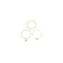 Jewellery Set of 3 Women's Bracelets White 60% Plastic 3 Pcs