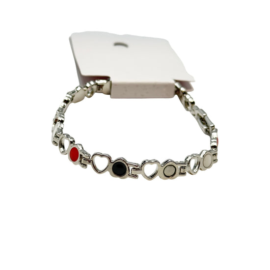 Women's Bracelets Heart Single Silver 2 to 8