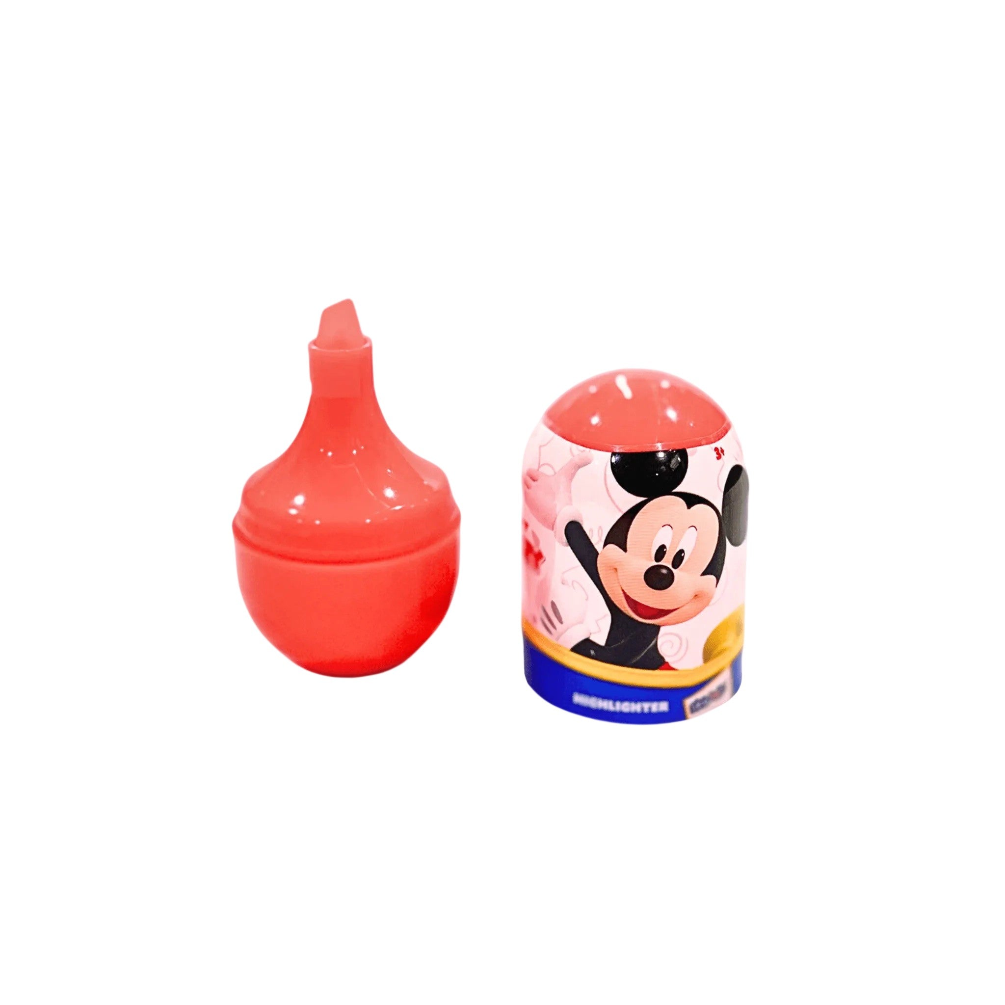 Disney Mickey Mouse Highlighter Plastic Red 7.6x3.9 CM 3+
