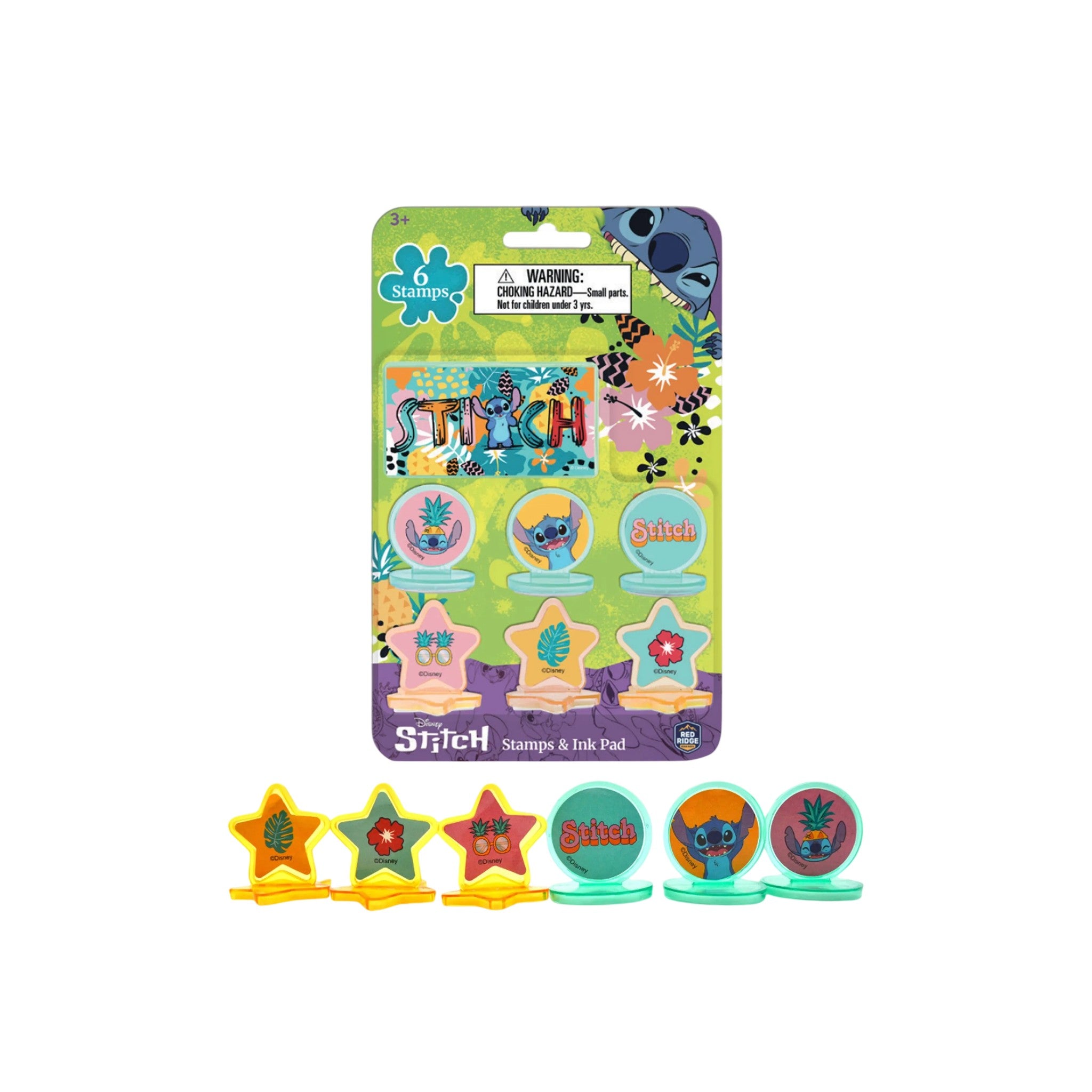 Disney Stitch Stampers Paper Green 9x0.83 CM 6 Pcs 3+