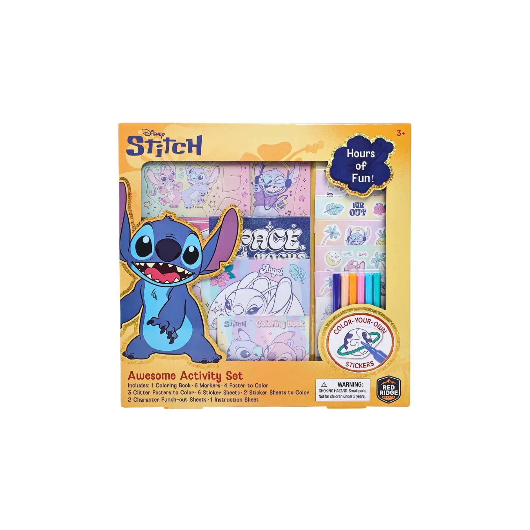 Disney Stitch Activity Pack Plastic Blue 35.7x35.8 CM 20+ Pc