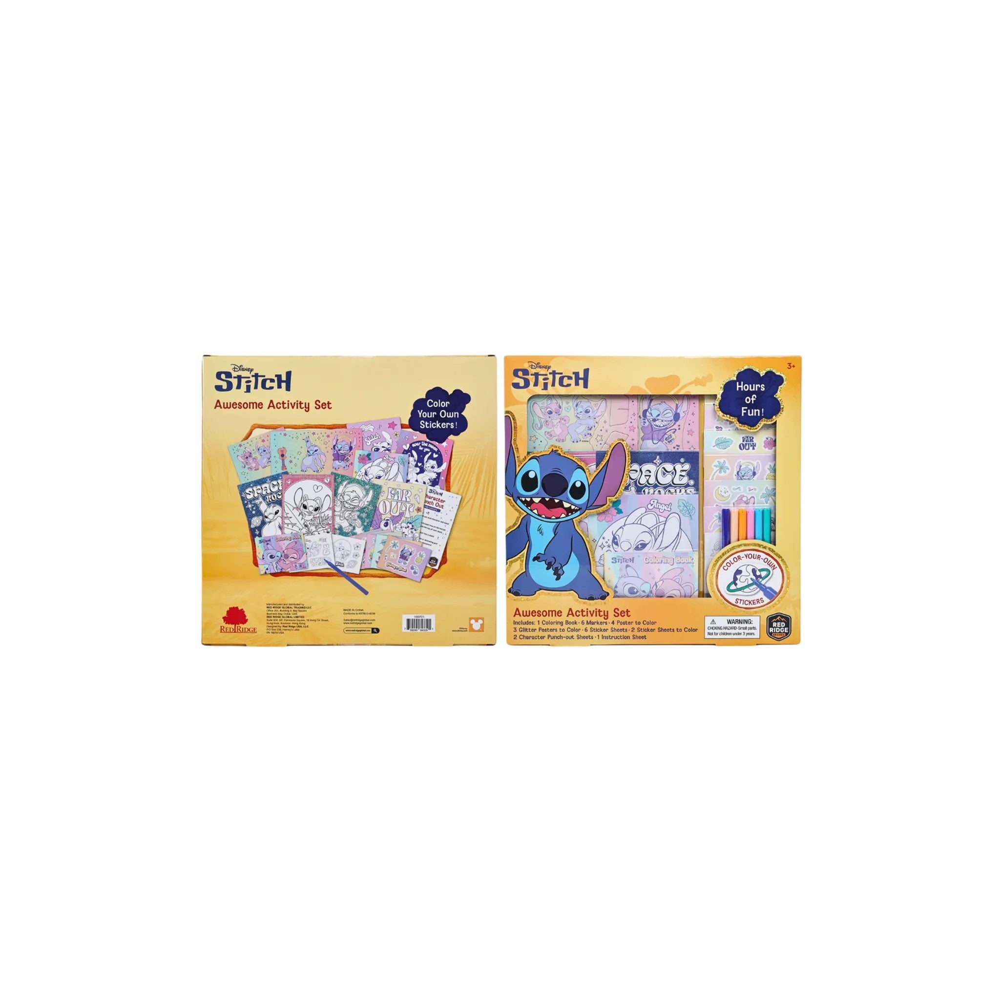 Disney Stitch Activity Pack Plastic Blue 35.7x35.8 CM 20+ Pc