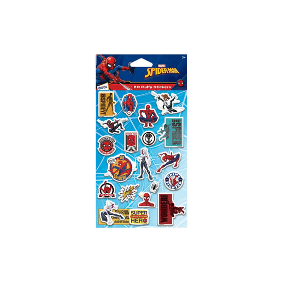 Marvel Spiderman Stickers Paper Red 10x19 cm 18 Pcs