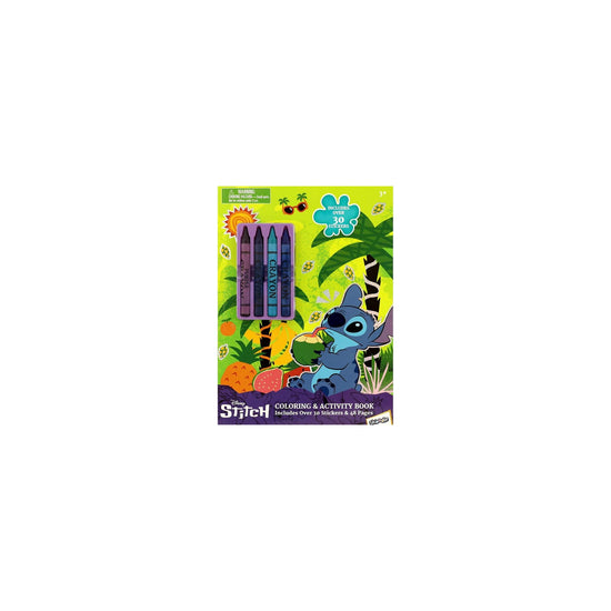 Disney Stitch Coloring & Activity Book with crayons