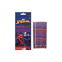 Marvel Spiderman Pencil Wood Red 9x0.83 CM 12 Pcs 3+
