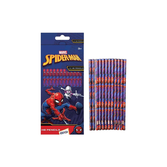 Marvel Spiderman Pencil Wood 12 pcs