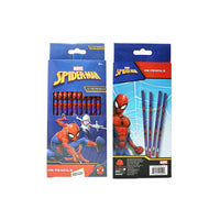 Marvel Spiderman Pencil Wood Red 9x0.83 CM 12 Pcs 3+