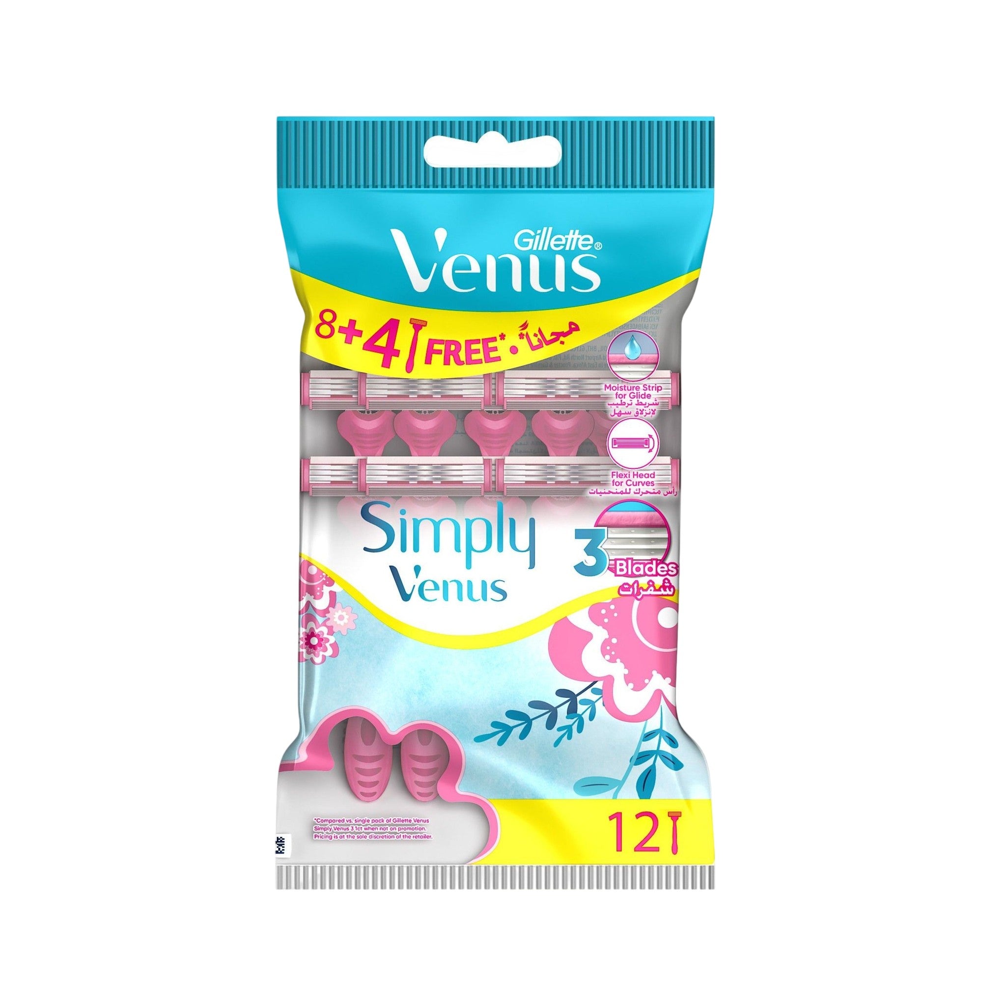 Simply Venus 3 Disposable 12 Pcs