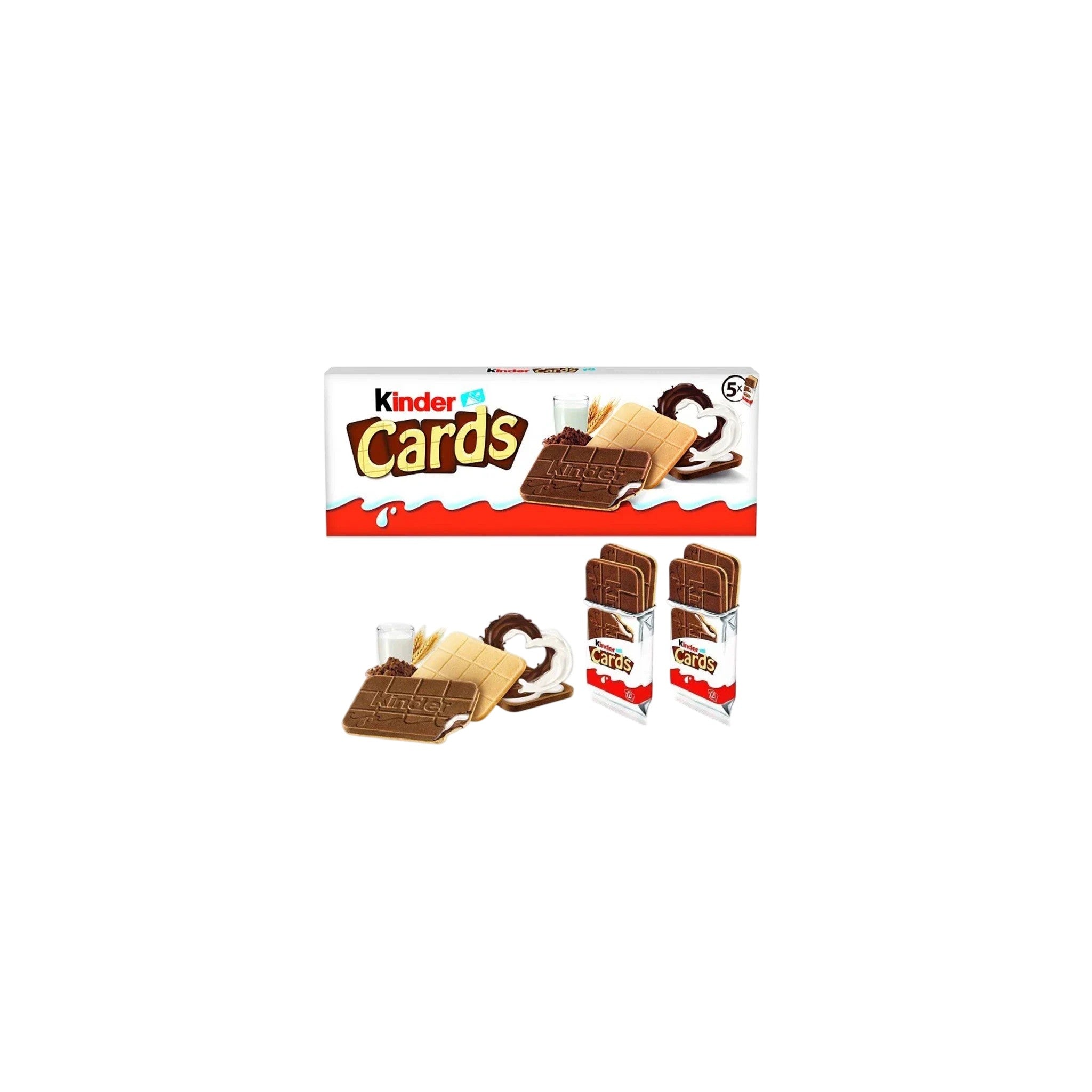Kinder Cards Chocolate Biscuits 5x25.6 GM