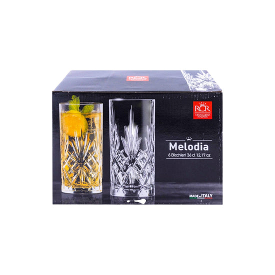 Rcr Melodia Hb Tumbler 36 cl Set of 6