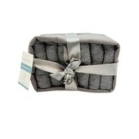 Bliss Face Towel Grey 400 GSM 30x30 CM 6 Pcs