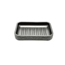 Soap Dish 100% Clear Polyresin Black 2.7x13.5x10 CM