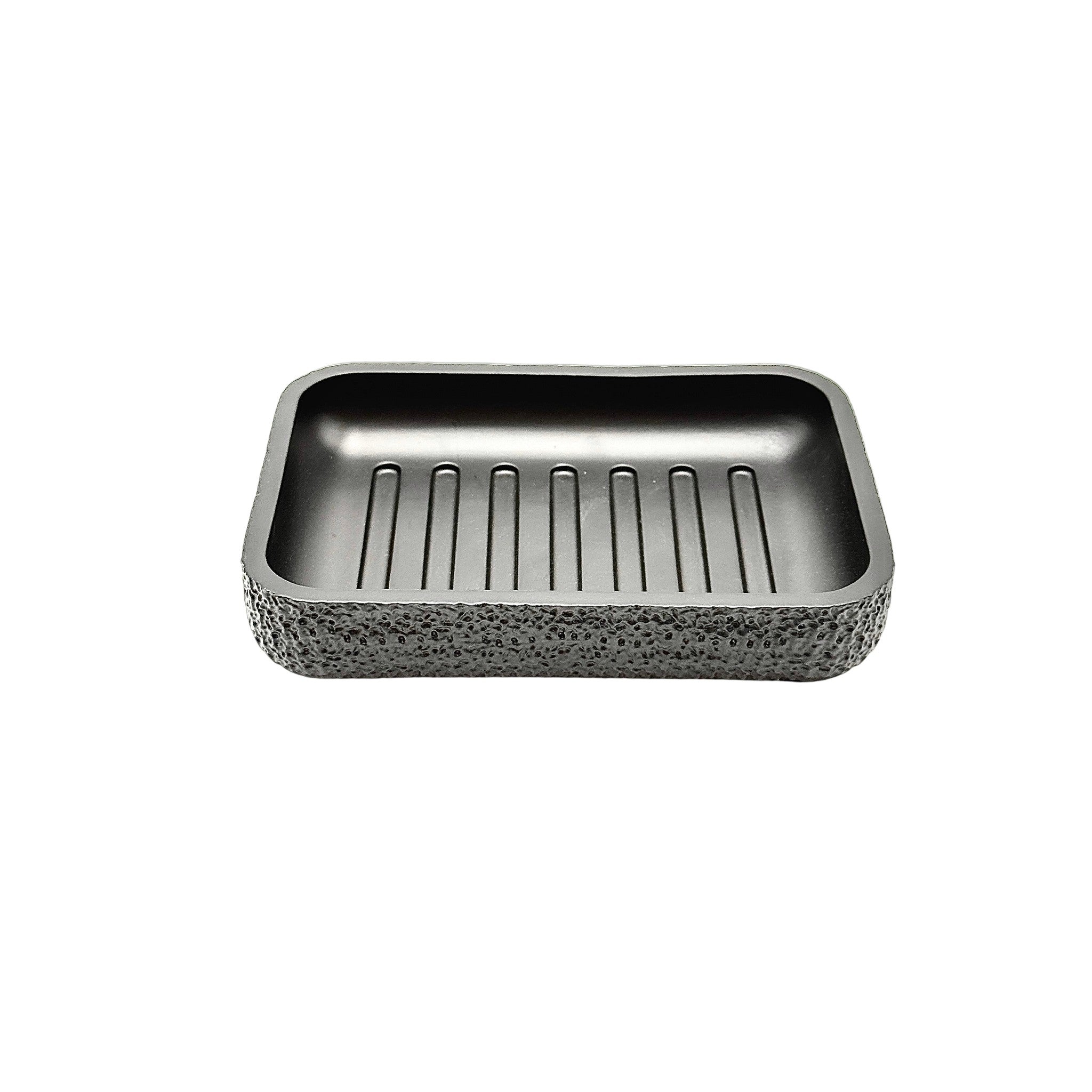 Soap Dish 100% Clear Polyresin Black 2.7x13.5x10 CM