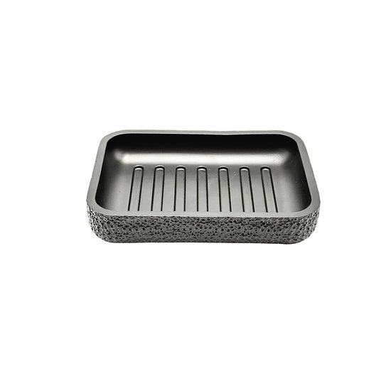 Lura Black Soap Dish 13 x 9.5 x 2.4 cm