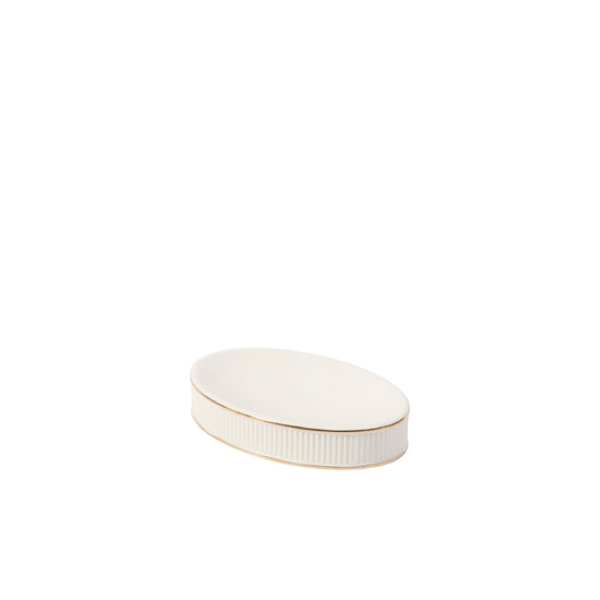 Riviera Ivory Soap Dish 14 x 10 x 3 cm