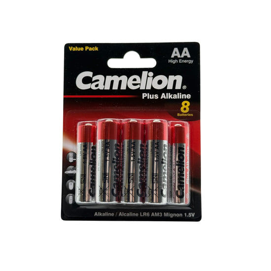 Camelion Alkaline AA Battery 8 pcs