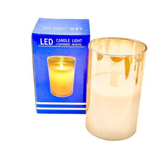 GlowGold LED Candle Light 7.5 x 12 cm