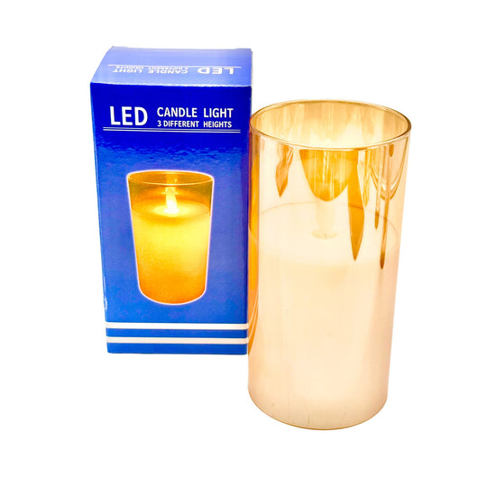 GlowGold LED Candle Light 7.5 x 15 cm
