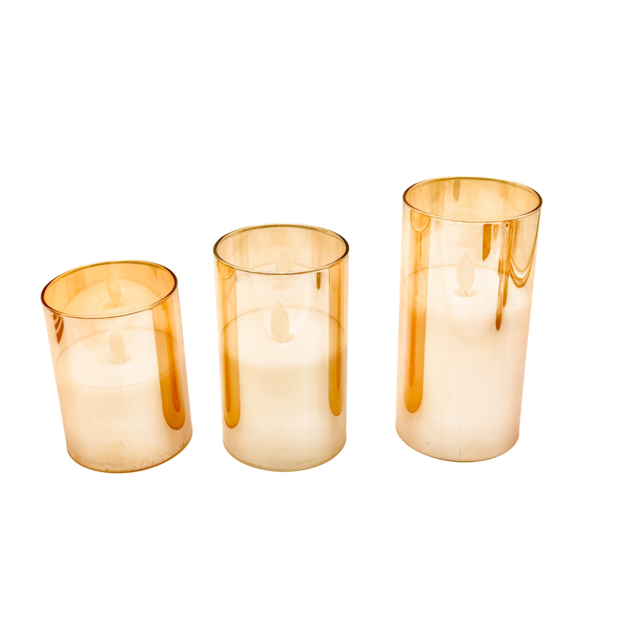 GlowGold LED Candle Light 7.5x15 CM Gold