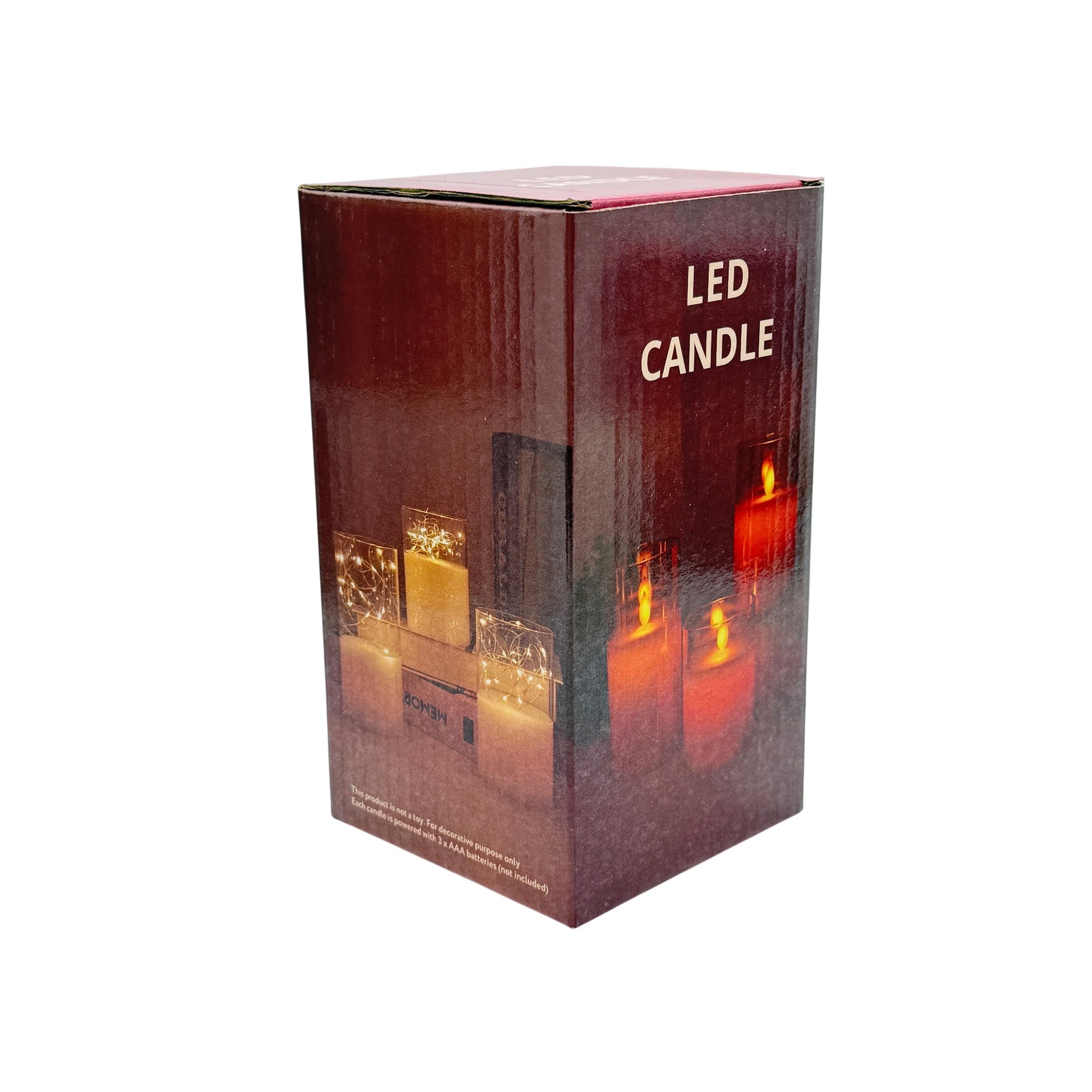 PureGlow LED Candle Light 15x7.5 CM White