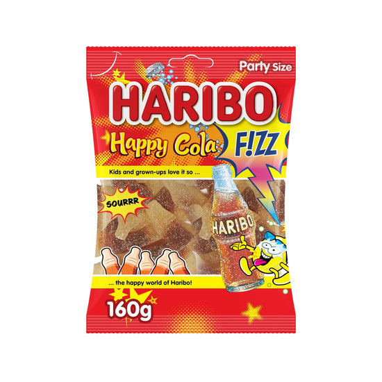 Haribo Fizz Happy Cola Gummies 160 gm