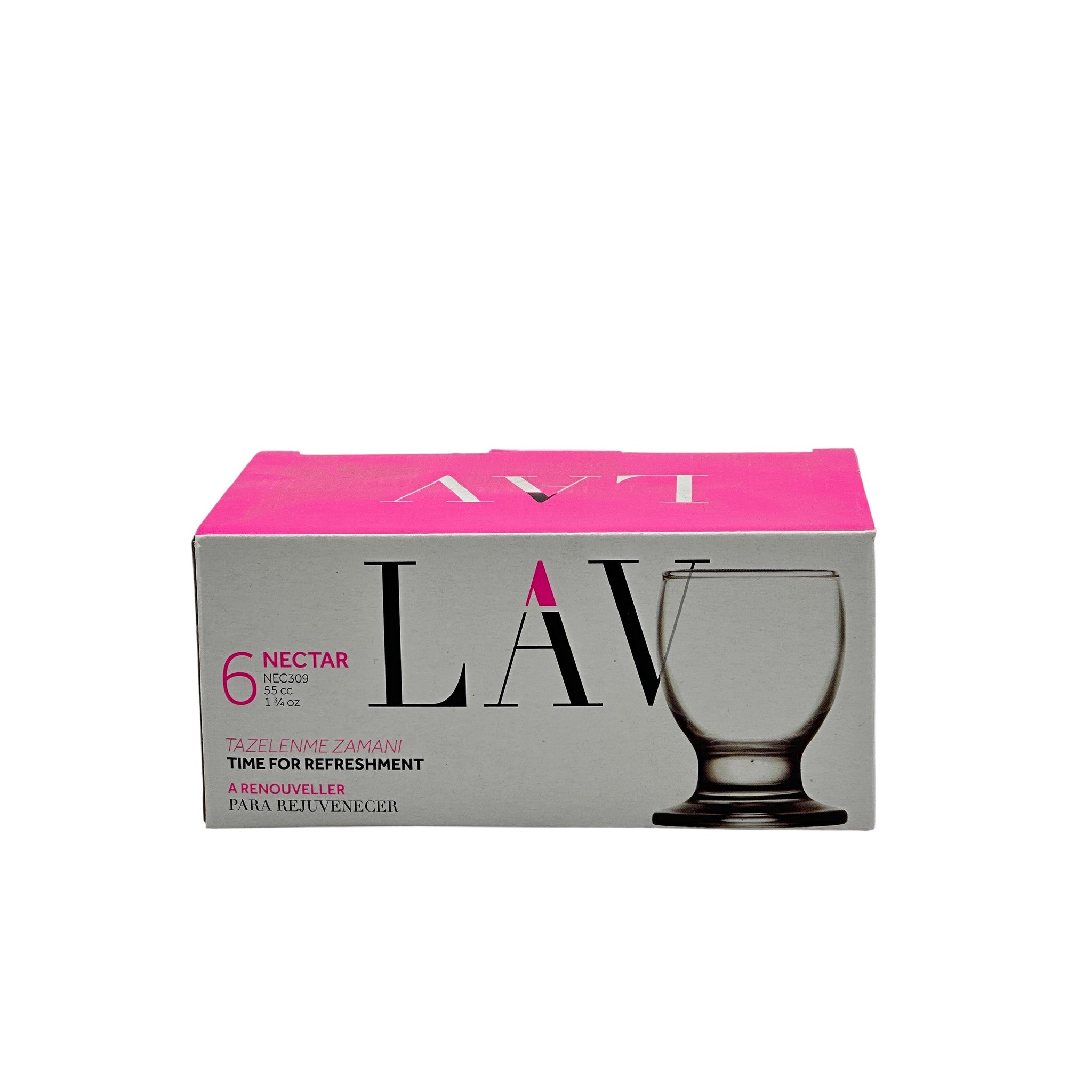 LAV Nectar Glass 55Ml 6Pcs Set
