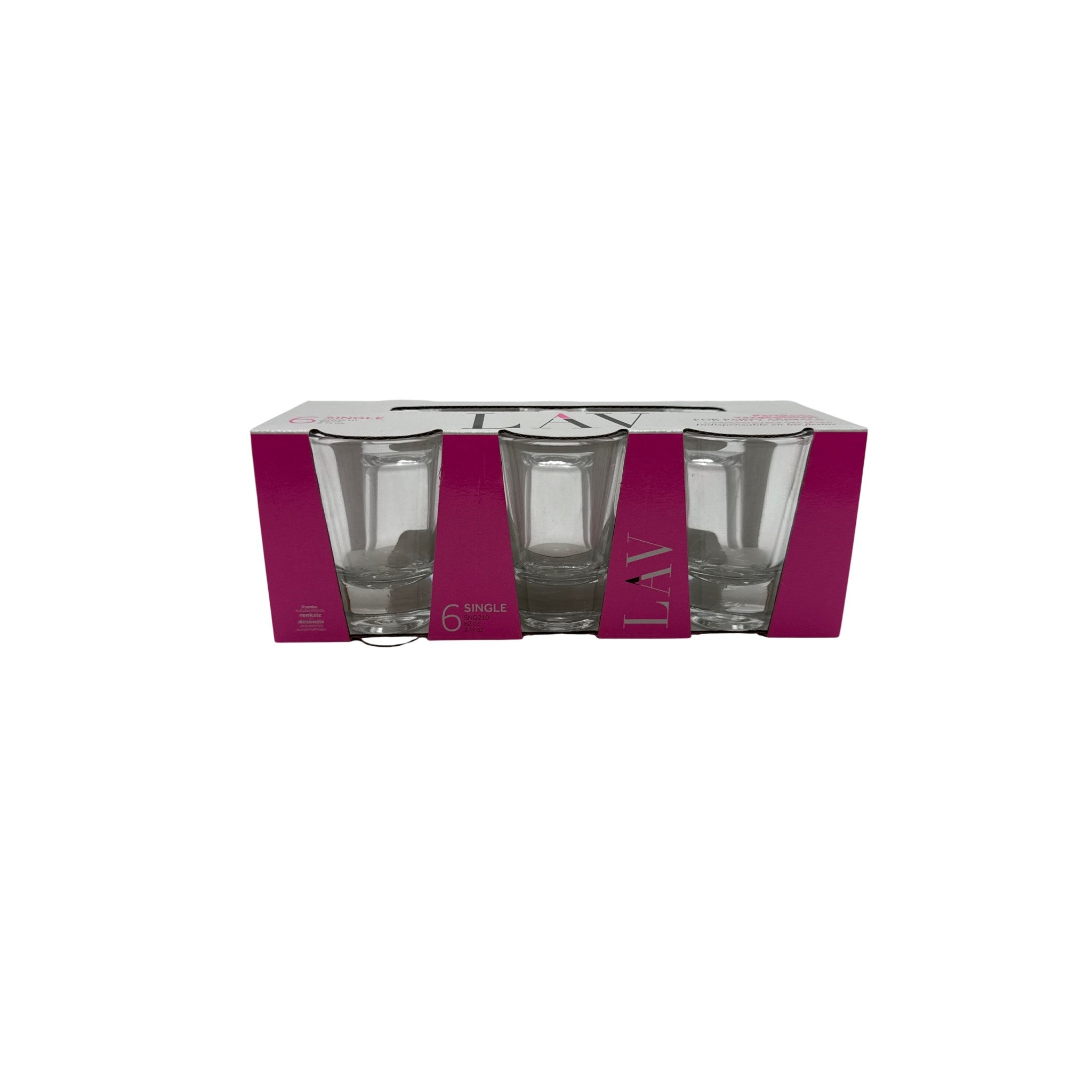 LAV Single Tumbler 62Ml 6Pcs Set