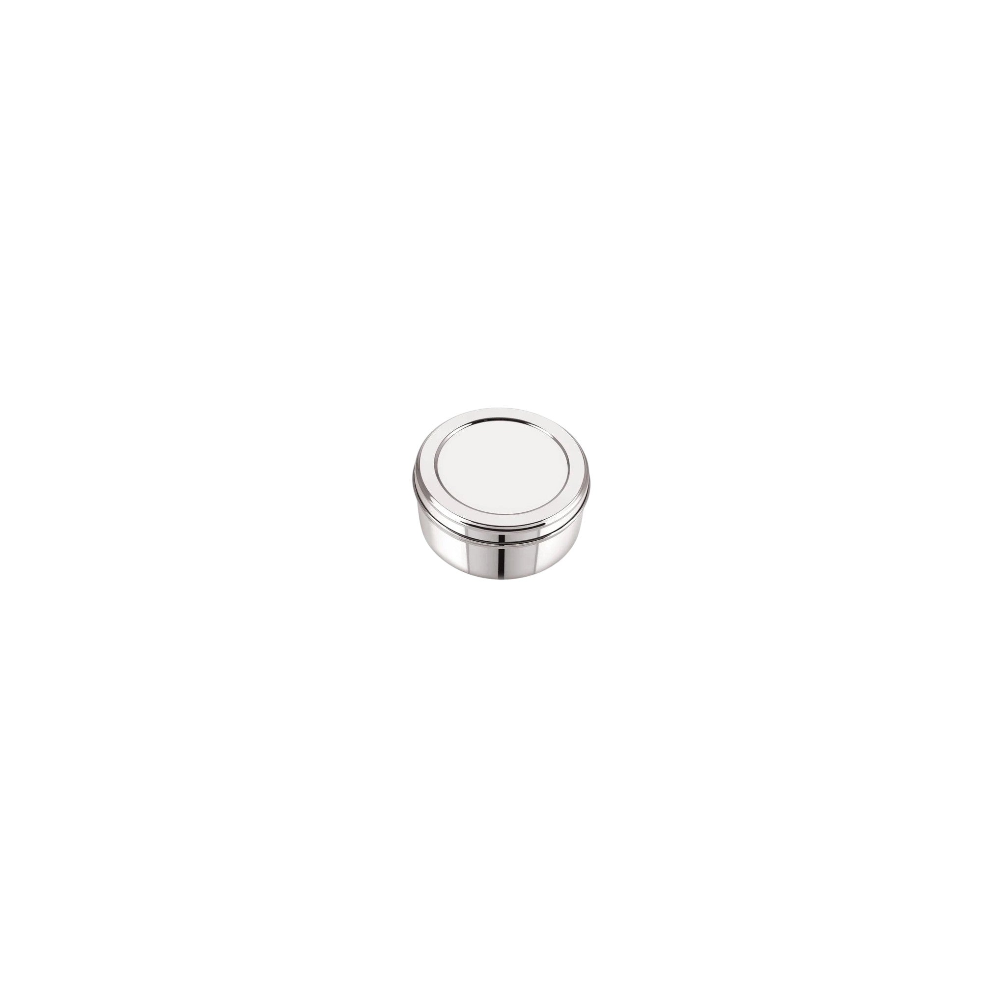 Canister Storage Jar 100% Stainless Steel Silver 15 CM