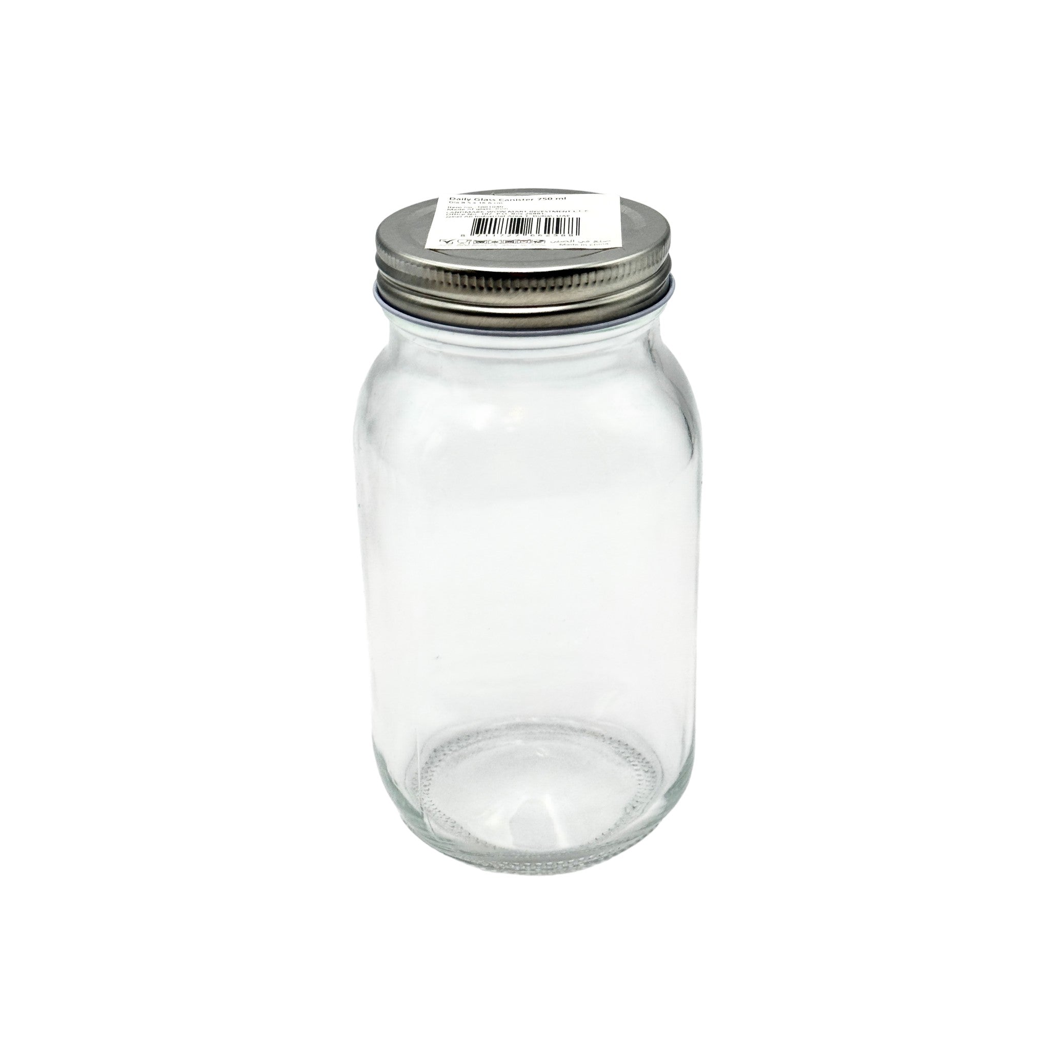 Canister Storage Jar Soda - Lime Glass Clear 750 ML 1 Pcs
