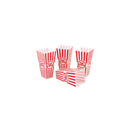 Popcorn Bucket Tub Food Grade PP Red 1 L 1 Pcs