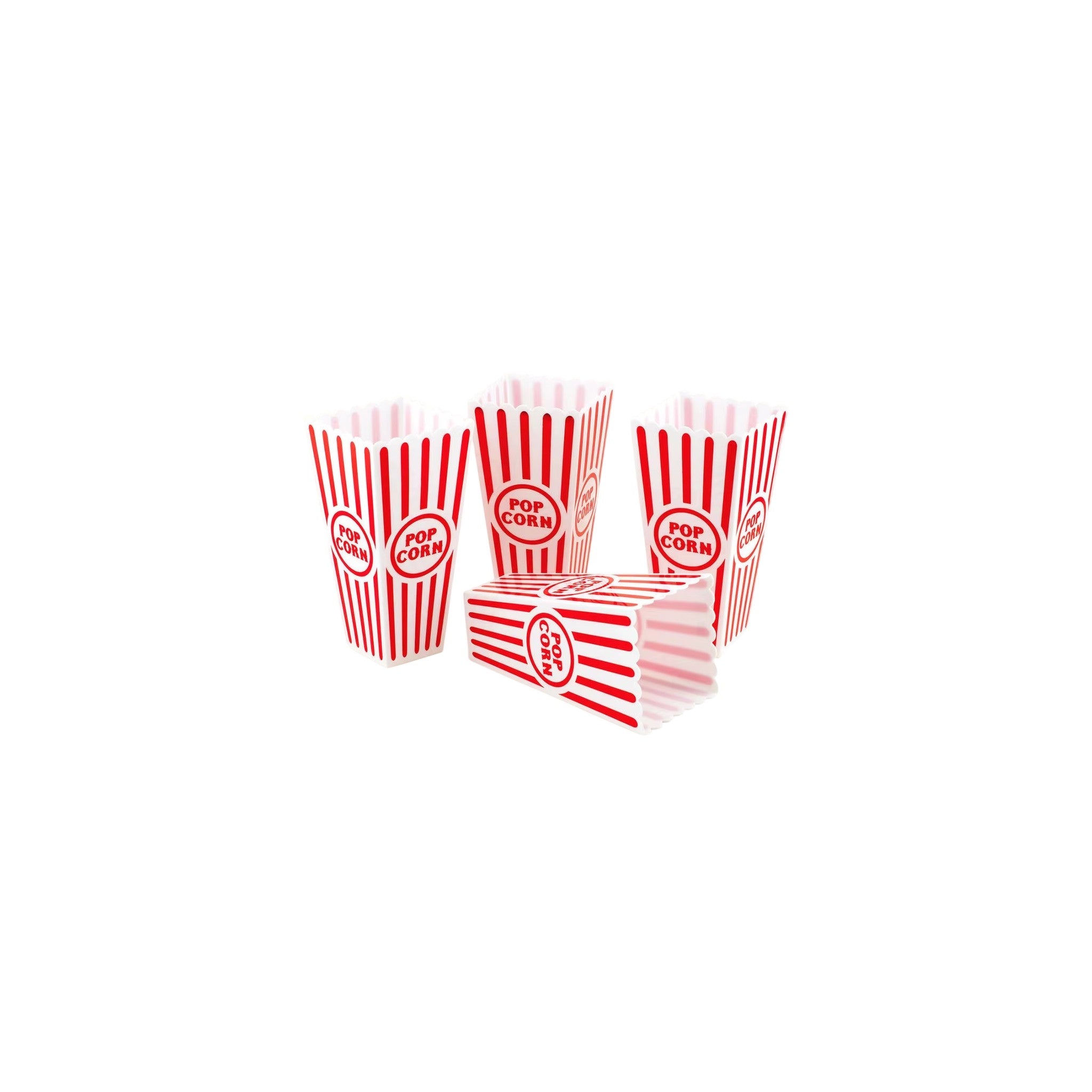 Popcorn Bucket Tub Food Grade PP Red 1 L 1 Pcs
