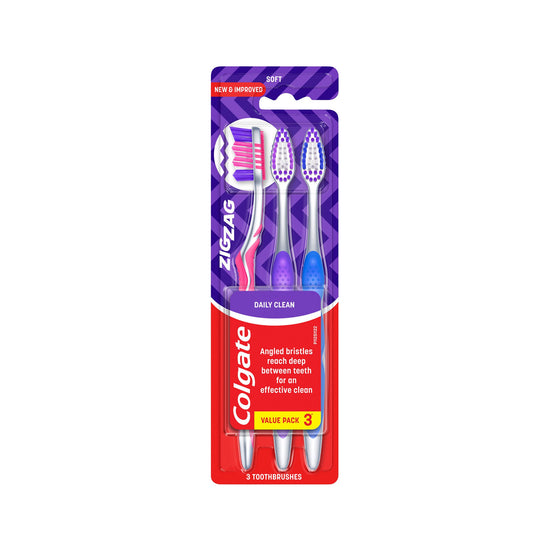 Colgate Toothbrush Zig Zag Medium 3 pcs