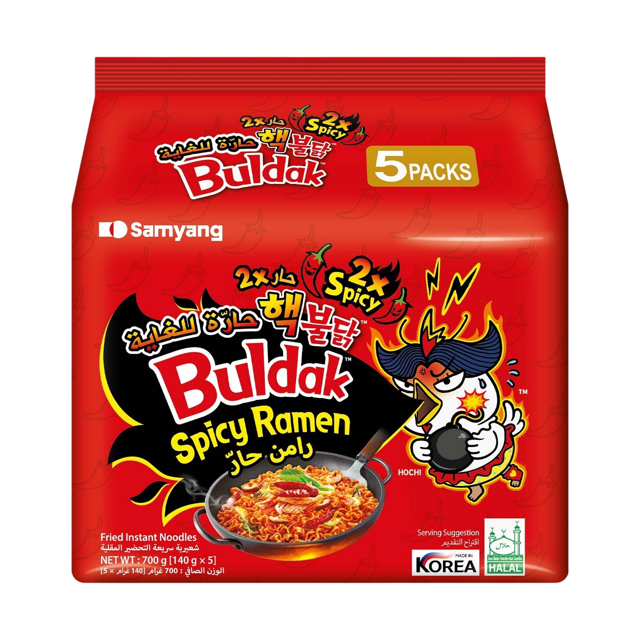 Samyang Buldak Extreme Spicy Ramen Hot Chicken 5x140 gm
