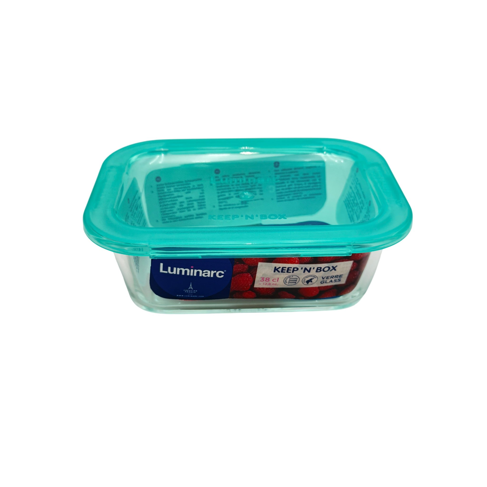 Luminarc Temp Rect Flat Rim Keep'N Lagon Container 380Ml
